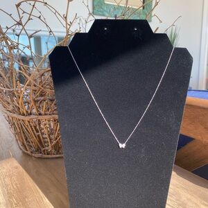 Silver (925) Butterfly Pendant Necklace